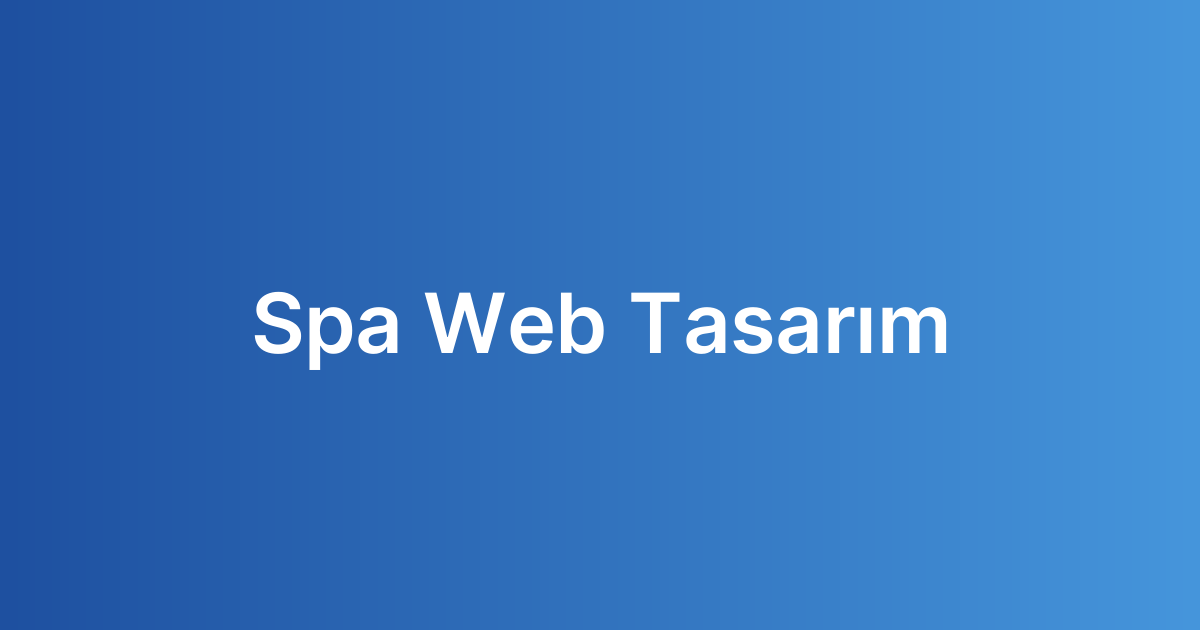Spa Web Tasarım